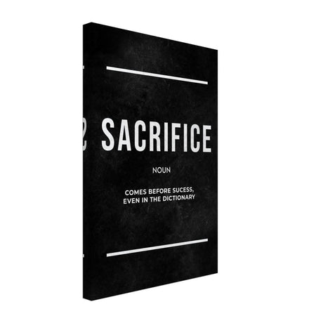 Da Vinci Motivational Wall art Print | Sacrifice - Canvas - 30x45 cm / 12x18″ - 