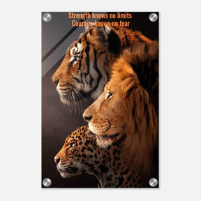 Da Vinci Motivational Wall art Print | Strength knows no limits - Acrylic Print - 30x45 cm / 12x18″ - 