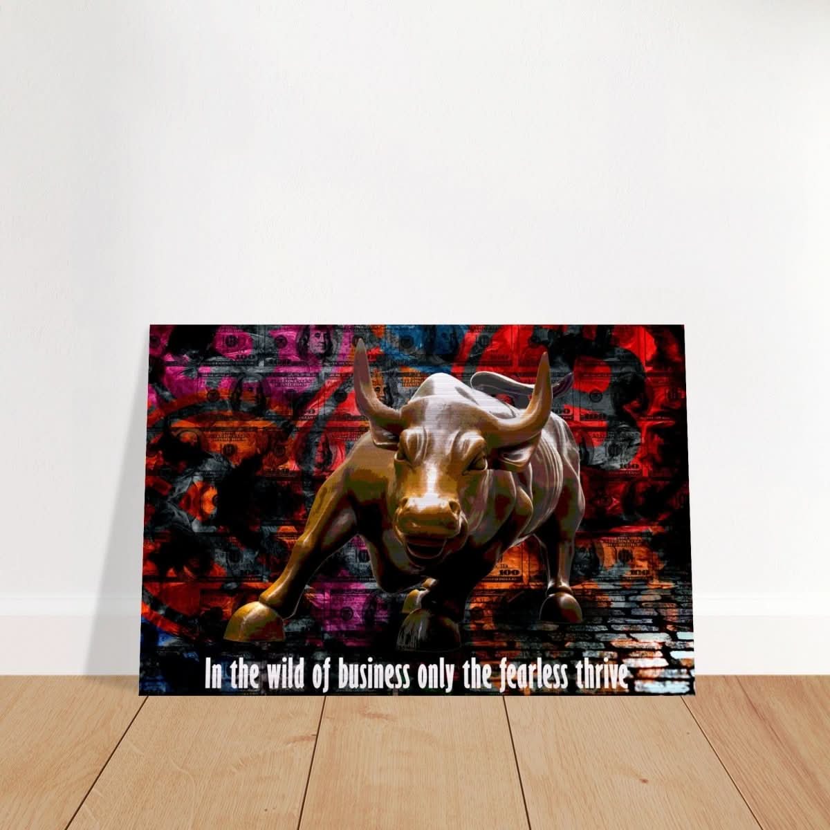Da Vinci Motivational Wall art Print | Wild Business World - Brushed Aluminum Print - 30x45 cm / 12x18″ - 
