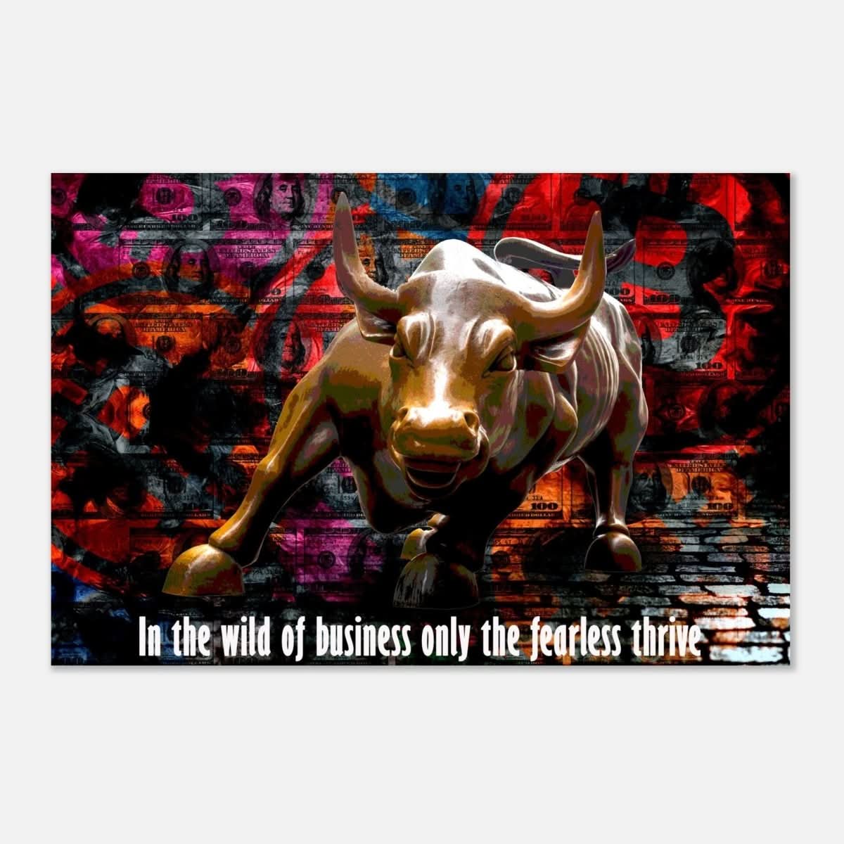 Da Vinci Motivational Wall art Print | Wild Business World - Aluminum Print - 30x45 cm / 12x18″ - 