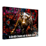 Da Vinci Motivational Wall art Print | Wild Business World - Canvas - 30x45 cm / 12x18″ - 