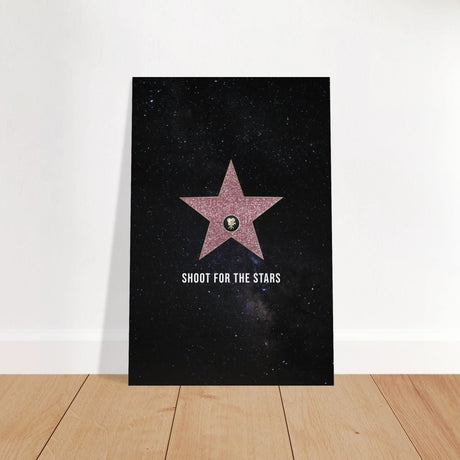 Da Vinci Motivational Wall Art | Stars - Brushed Aluminum Print - 30x45 cm / 12x18″ - 