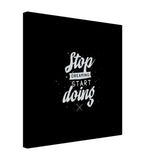 Da Vinci Motivational Wall art | Start - Canvas - 50x50 cm / 20x20″ - Thick