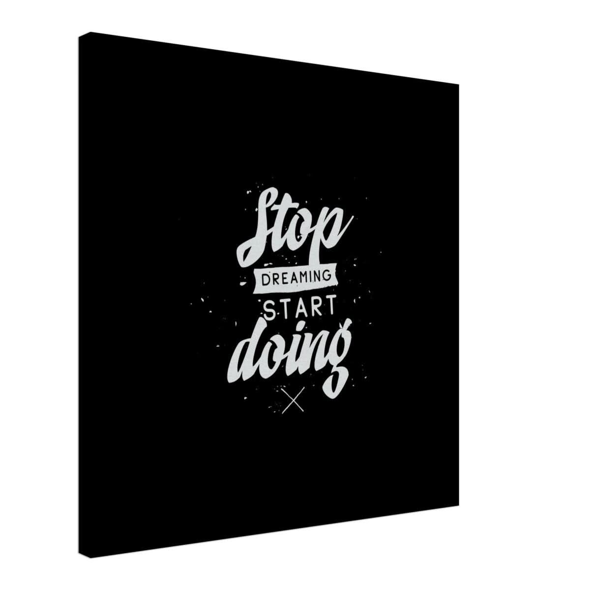 Da Vinci Motivational Wall art | Start - Canvas - 60x60 cm / 24x24″ - Slim