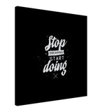 Da Vinci Motivational Wall art | Start - Canvas - 60x60 cm / 24x24″ - Slim