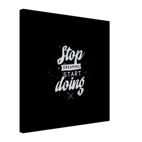 Da Vinci Motivational Wall art | Start - Canvas - 60x60 cm / 24x24″ - Thick