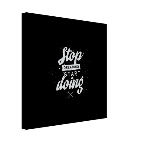Da Vinci Motivational Wall art | Start - Canvas - 40x40 cm / 16x16″ - Thick