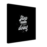 Da Vinci Motivational Wall art | Start - Canvas - 40x40 cm / 16x16″ - Slim
