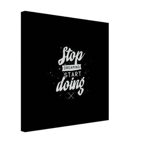 Da Vinci Motivational Wall art | Start - Canvas - 40x40 cm / 16x16″ - Slim