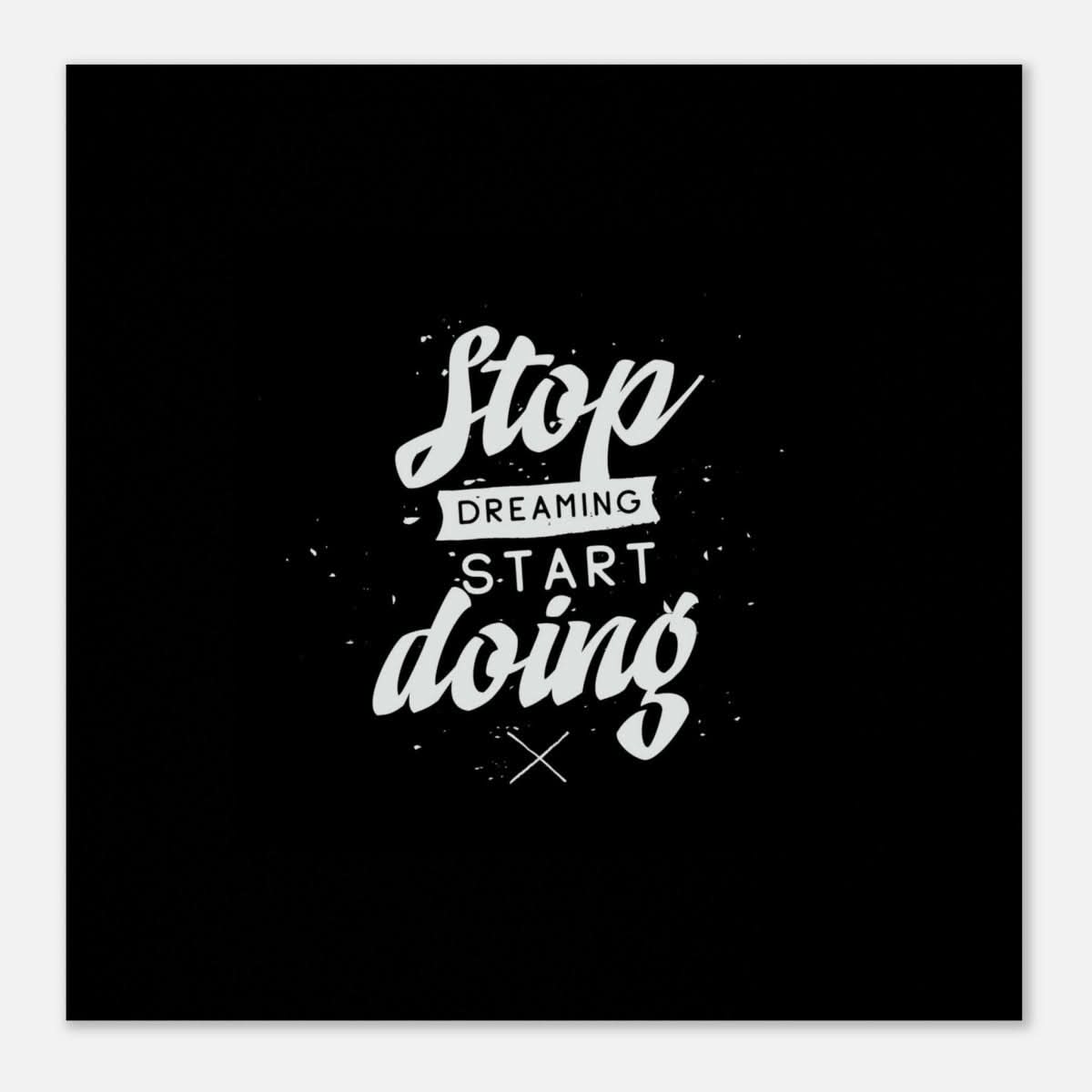 Da Vinci Motivational Wall art | Start - Aluminum Print - 60x60 cm / 24x24″ - 