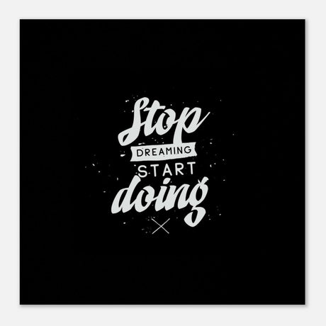 Da Vinci Motivational Wall art | Start - Aluminum Print - 60x60 cm / 24x24″ - 