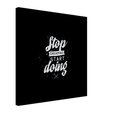 Da Vinci Motivational Wall art | Start - Canvas - 50x50 cm / 20x20″ - Slim