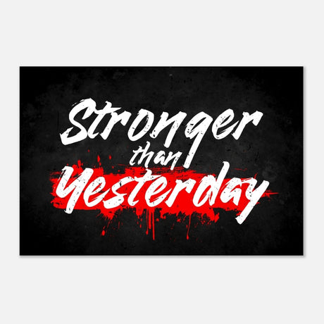 Da Vinci Motivational Wall Art | Stronger - Aluminum Print - 60x90 cm / 24x36″ - 