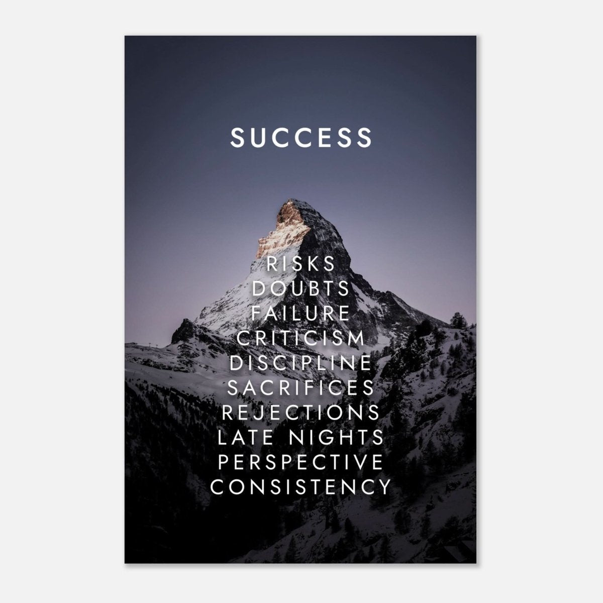 Da Vinci Motivational Wall Art | Success - Aluminum Print - 40x60 cm / 16x24″ - 