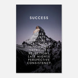 Da Vinci Motivational Wall Art | Success - Aluminum Print - 40x60 cm / 16x24″ - 