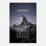 Da Vinci Motivational Wall Art | Success - Aluminum Print - 50x75 cm / 20x30″ - 