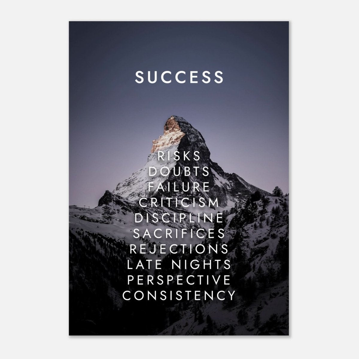 Da Vinci Motivational Wall Art | Success - Aluminum Print - 70x100 cm / 28x40″ - 