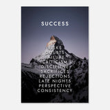 Da Vinci Motivational Wall Art | Success - Aluminum Print - 70x100 cm / 28x40″ - 