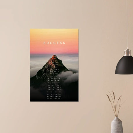 Da Vinci Motivational Wall Art | Success - Wood Prints - 60x90 cm / 24x36″ - 20 mm