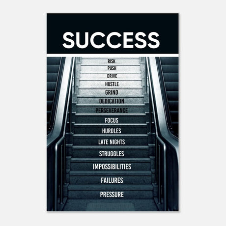 Da Vinci Motivational Wall Art | Success - Aluminum Print - 30x45 cm / 12x18″ - 