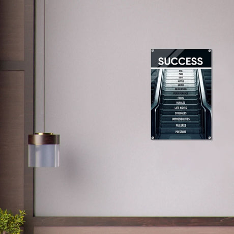 Da Vinci Motivational Wall Art | Success - Acrylic Print - 50x75 cm / 20x30″ - 