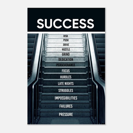 Da Vinci Motivational Wall Art | Success - Aluminum Print - 60x90 cm / 24x36″ - 