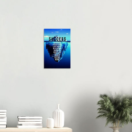 Da Vinci Motivational Wall art | Success - Wood Prints - 30x45 cm / 12x18″ - 10 mm
