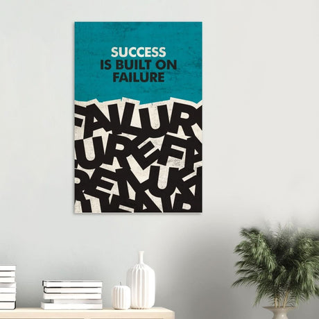 Da Vinci Motivational Wall art | Success - Wood Prints - 60x90 cm / 24x36″ - 10 mm
