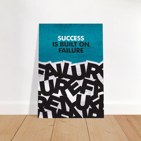 Da Vinci Motivational Wall art | Success - Brushed Aluminum Print - 70x100 cm / 28x40″ - 