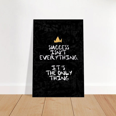 Da Vinci Motivational Wall art | Success - Brushed Aluminum Print - 40x60 cm / 16x24″ - 