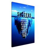 Da Vinci Motivational Wall art | Success - Canvas - 70x100 cm / 28x40″ - Slim