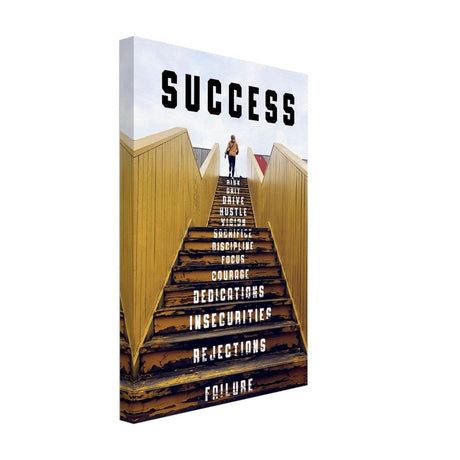 Da Vinci Motivational Wall Art | Success - Canvas - 30x45 cm / 12x18″ - Thick