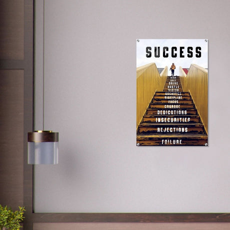 Da Vinci Motivational Wall Art | Success - Acrylic Print - 60x90 cm / 24x36″ - 