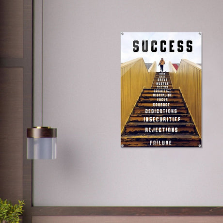 Da Vinci Motivational Wall Art | Success - Acrylic Print - 70x100 cm / 28x40″ - 