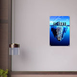 Da Vinci Motivational Wall art | Success - Acrylic Print - 50x75 cm / 20x30″ - 