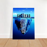 Da Vinci Motivational Wall art | Success - Brushed Aluminum Print - 70x100 cm / 28x40″ - 