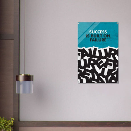 Da Vinci Motivational Wall art | Success - Acrylic Print - 60x90 cm / 24x36″ - 