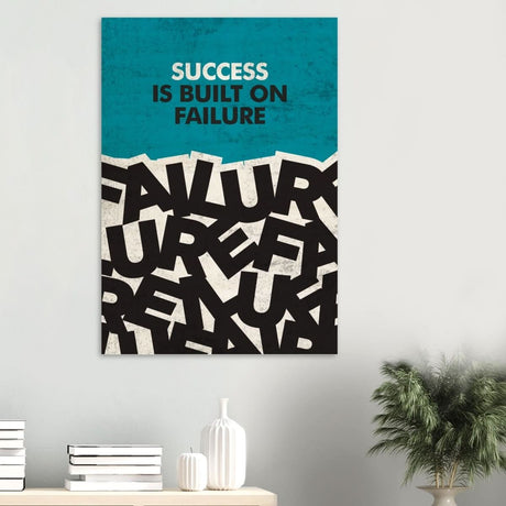 Da Vinci Motivational Wall art | Success - Wood Prints - 70x100 cm / 28x40″ - 10 mm
