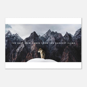 Da Vinci Motivational Wall art | The Best View - Aluminum Print - 40x60 cm / 16x24″ - 