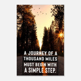 Da Vinci Motivational Wall art | The Simple Step - Aluminum Print - 40x60 cm / 16x24″ - 