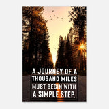 Da Vinci Motivational Wall art | The Simple Step - Aluminum Print - 30x45 cm / 12x18″ - 