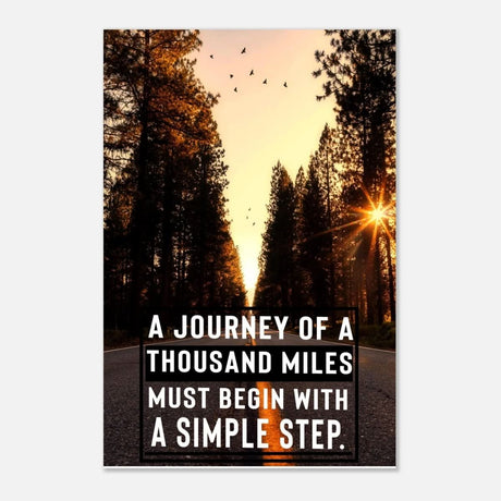 Da Vinci Motivational Wall art | The Simple Step - Aluminum Print - 30x45 cm / 12x18″ - 