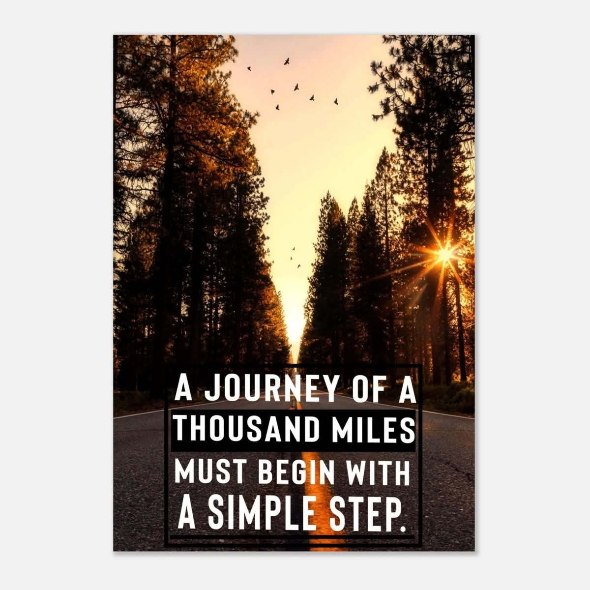 Da Vinci Motivational Wall art | The Simple Step - Aluminum Print - 70x100 cm / 28x40″ - 