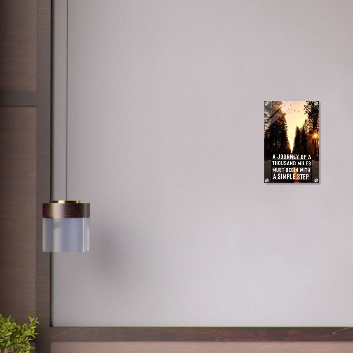 Da Vinci Motivational Wall art | The Simple Step - Acrylic Print - 30x45 cm / 12x18″ - 