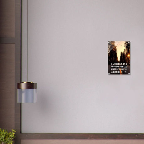 Da Vinci Motivational Wall art | The Simple Step - Acrylic Print - 30x45 cm / 12x18″ - 