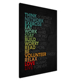 Da Vinci Motivational Wall Art | Think - Canvas - 70x100 cm / 28x40″ - Slim