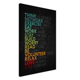 Da Vinci Motivational Wall Art | Think - Canvas - 70x100 cm / 28x40″ - Thick