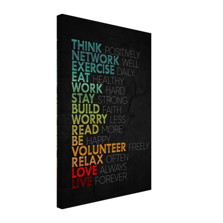 Da Vinci Motivational Wall Art | Think - Canvas - 40x60 cm / 16x24″ - Thick