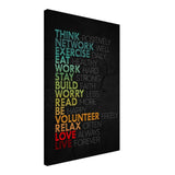 Da Vinci Motivational Wall Art | Think - Canvas - 50x75 cm / 20x30″ - Thick