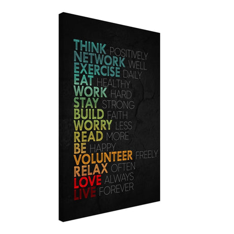 Da Vinci Motivational Wall Art | Think - Canvas - 50x75 cm / 20x30″ - Thick